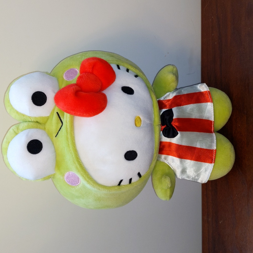 Sanrio Hello Kitty x Keroppi Plush Stuffed Toy 11" Gund Retired 2023